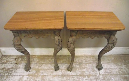 PAIR OF ANTIQUE CONSOLE TABLES